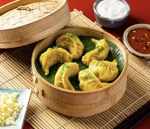 Chicken Cheese Steamed Momos