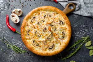 Chicken Mushroom Cheese Pizza
