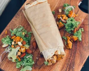 Dry Fruit Chicken Shawarma with Rumali